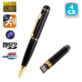 Stylo Caméra Espion Full HD 1080P Microphone Mini Appareil Photo Micro SD 4 Go YONIS