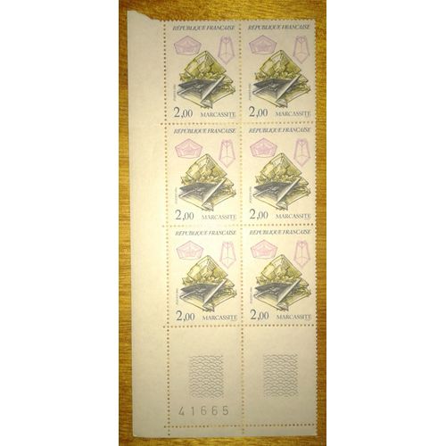 Bloc 6 Timbres Yt N° 2429 Marcassite Coin De Feuille Neufs