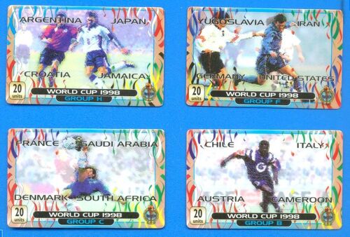 Cartes Telephone Serie Souvenir World Cup Telecartes Coupe Du Monde Football    France 98 Limited Edition 1998