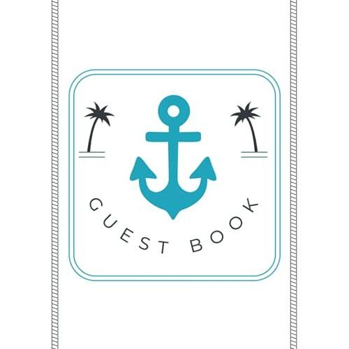 Guest Book: Personalised Large Holiday Home Guestbook | Guest & Visitors Comment, Information & Review Book Holiday Home | For Seaside Beach House Holiday Let & Rental