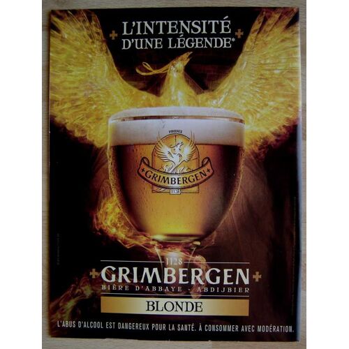 Publicité Papier - Bière Grimbergen De 2014