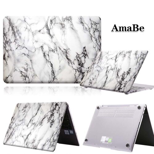 Étui rigide en marbre anti-rayures pour ordinateur portable, coque unisexe pour HUAWEI MateBook - For MateBook X Pro 13.9 - marbre blanc carrera