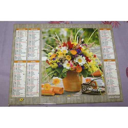 Almanach Du Facteur 2013 - Bouquets Floraux Plan Et Cartes Des Côtes D'armor