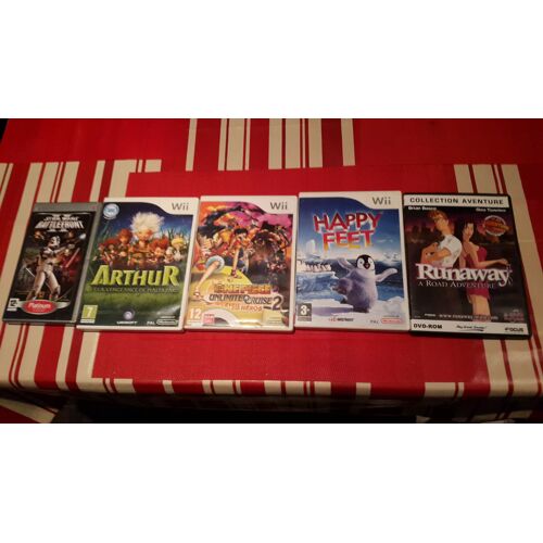 Lot Jeu Wii Psp Jeu Pc