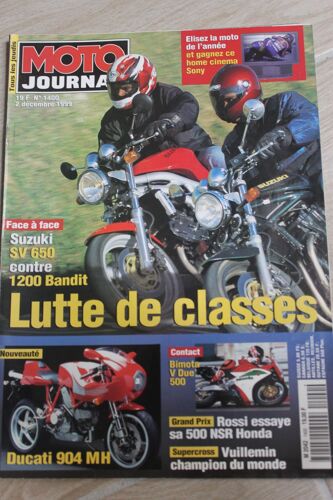 Moto Journal N°1400 ★ Van Den Bosch ★ Buell X1 Lightning ★ Bimota 500 V-Due 1999