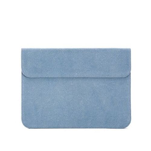 Étui à manches en PU souple pour Macbook Air Pro 13, 2020, 14, 15, 16, housse pour ordinateur portable, MateBook X Pro D 15.6 - For 2015 pro rétine 13 - bleu