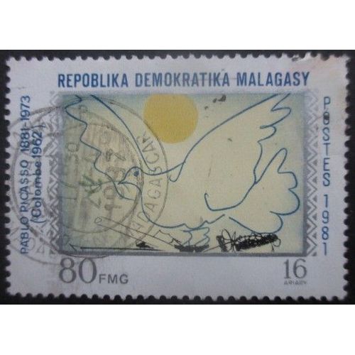 Madagascar N°661 Tableau De Picasso Oblitéré