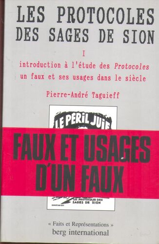 Protocoles Des Sages De Sion Tome 1 