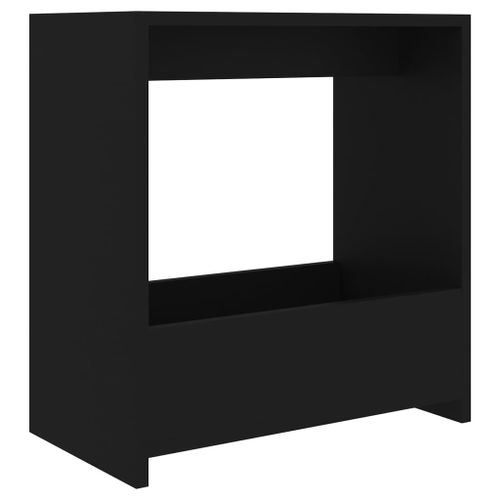 Vidaxl Table D'appoint Noir 50x26x50 Cm Aggloméré