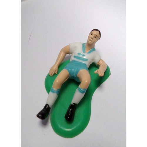 Figurine Football - Footballeur Maillot Bleu Blanc - 6cm