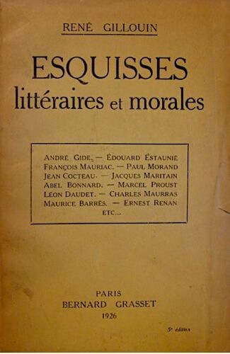 Esquisses Littéraires Et Morales