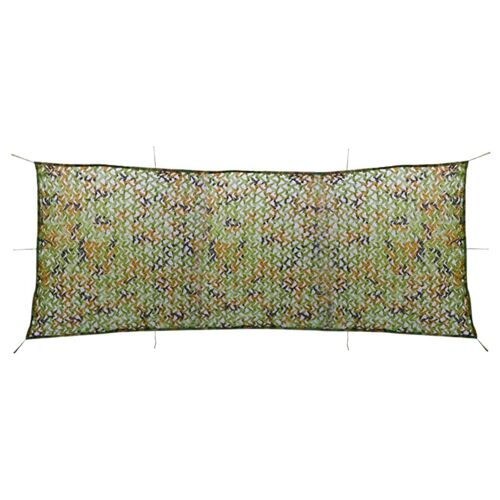 Vidaxl Filet De Camouflage Avec Sac De Rangement 1,5x5 M Vert