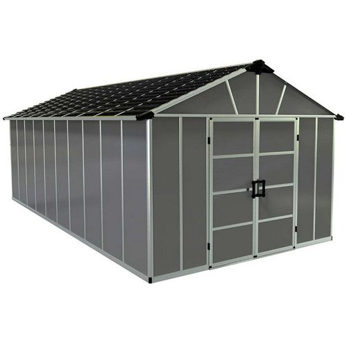 Palram - Abri De Jardin 11x21.3 Pieds Gris Anthracite 705685