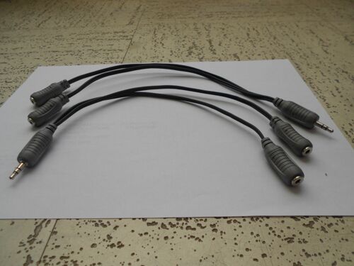 Cable Adaptateur - 1 jack 3,5 mm male vers 2 jack 3,5 mm femelle