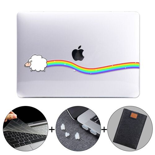 coque rigide en cristal pour Macbook Air 13 M1, étui pour ordinateur portable Pro - For Nouveau air A1932 A2179