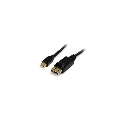 StarTech.com Mini DisplayPort to DisplayPort Adapter Cable - Cable d'audio / vídeo - mini-DisplayPort (M) - DisplayPort (M) - 1.8 m - enganchado - noir MDP2DPMM6