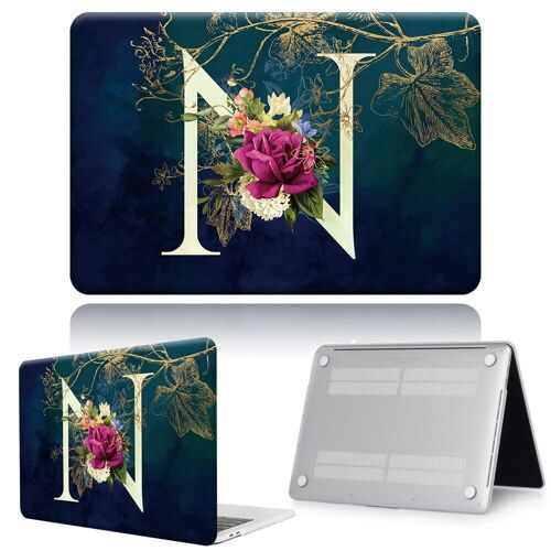 Coque rigide Anti-chute pour ordinateur portable, étui résistant aux rayures pour Apple Macbook - For PRO 13 (A1706 A1989) - lettre n