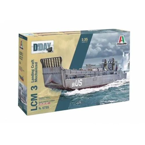 Maquette Bateau Lcm 3 - Italeri - 1:35 - Contient 3 Figurines Et 4 Versions-Italeri