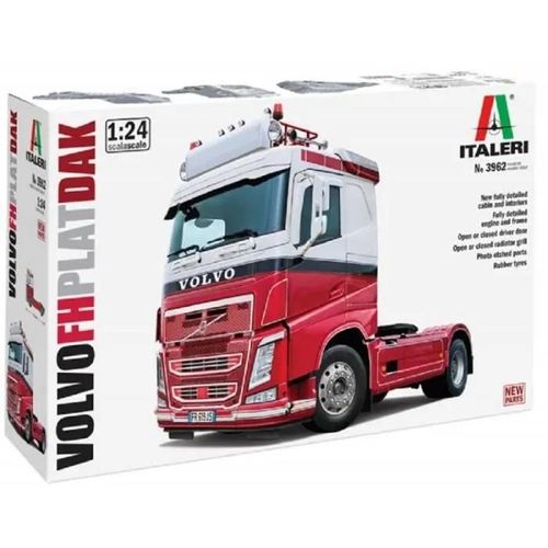Italeri - Maquette Camion Volvo Fh Plat Dak |Italeri|3962| 1:24 Maquette Char Promo - Ref : 14804-Italeri