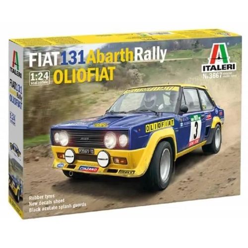 Italeri - Maquette Voiture Fiat 131 Abarth Rally Olio Fiat Italeri 3667 1/24ème Maquette Char Promo - Ref : 13948-Italeri