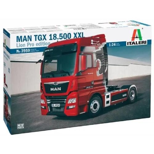 Italeri - Maquette Camion Man Tgx 18.500 Xxl Lion Pro Edition |Italeri|3959| 1:24 - Ref : 14652-Italeri