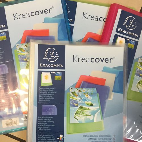 Porte Vues Prolypropylene Semi Rigide Krea Cover Chromaline 80 Vues - A4