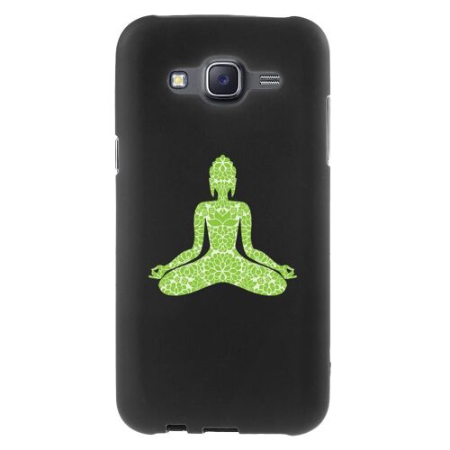 Coque Souple en gel pour Samsung Galaxy J5 avec impression Motifs bouddha vert
