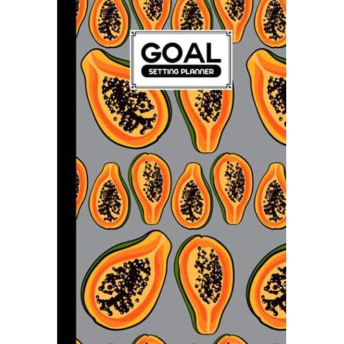 Goal Setting Planner: Goal Setting Planner Papaya Cover, Daily Goal Setting Planner Gratitude Journal Notebook Diary Log Book Organizer, 120 Pages, Size 6" X 9" By Regine Moritz