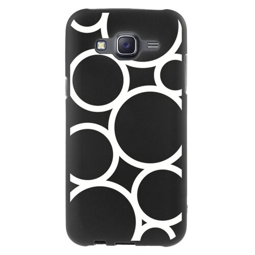 Coque Souple En Gel Pour Samsung Galaxy J5 Avec Impression Motifs Ronds Blancs
