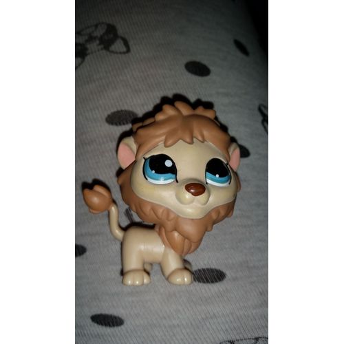 Petshop Lion Marron Beige Yeux Bleu  / Pet Shop