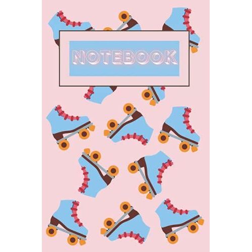 Notebook: Roller Skate Lined Ruled Journal Notepad Skating Derby Skater Gift