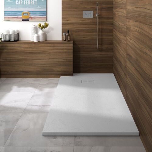 Receveur 160 x 80 KINEDO Kinerock evo biolex rectangle blanc