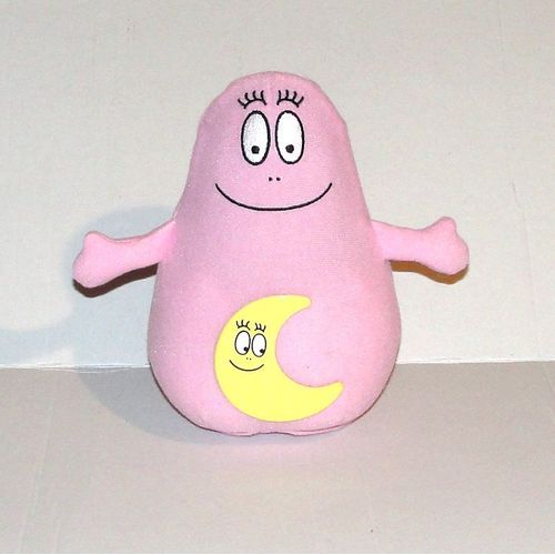 peluche veilleuse barbapapa lune jaune imc toys