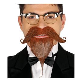 Bouton Marron Et Moustache