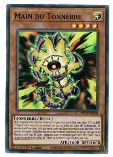 Yu Gi Oh Mp21 Fr120 Main Du Tonnerre Super Rare