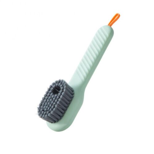 Brosse à chaussures multifonction à poils souples, savon liquide, ajout automatique, pour vêtements, à Long manche, outil de nettoyage