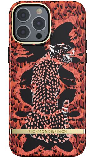 Coque Richmond & Finch iPhone 13 Pro Max Guepard rouge