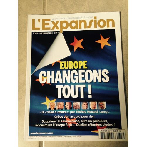 L'expansion Europe Changeons Tout! 807 Septembre 2015