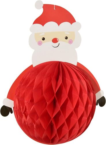 5pcs Décoration Suspendue d'ornement de noël avec la Figure de père noël Suspendue Boucle de décoration de noël approvisionnement