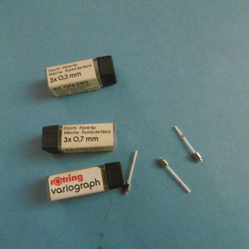 Lot De 3 Etuis De 3 Meches De Rechange Pour Variograph Rotring