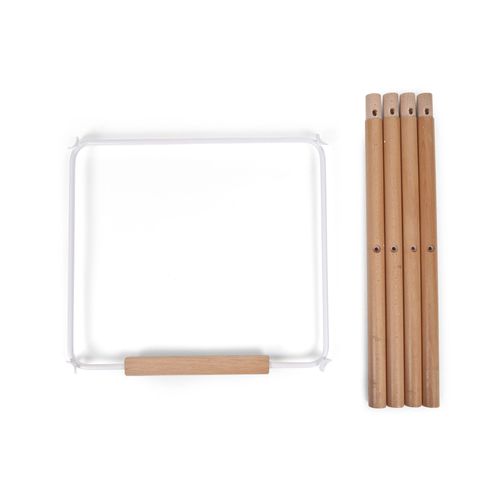 Childhome Evolu Extra Set De Pieds Longues + Repose Pieds Bois Blanc Naturel