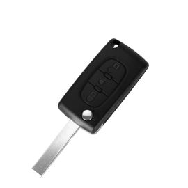 Coque Cle Pour Citroen C4 C5 C4 Picasso C6 - Ce0536 - Lame Avec Rainure - 3 Boutons Plip Cle Telecommande [Phonillico]
