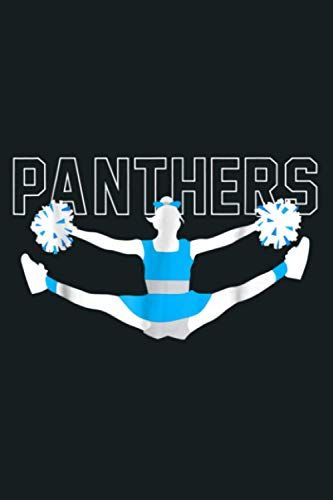 Cheerleader Cheer Panthers Mascot Squad Gift Blue: Notebook Planner - 6x9 Inch Daily Planner Journal, To Do List Notebook, Daily Organizer, 114 Pages