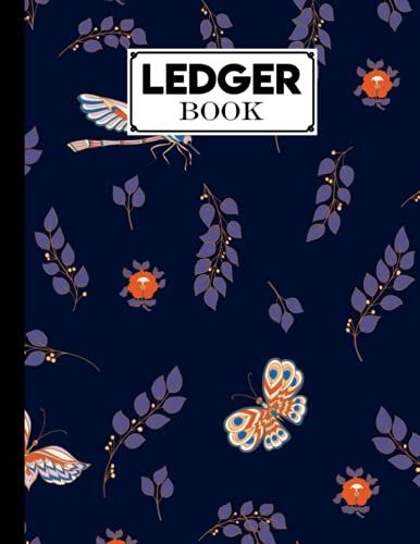 Ledger Book: Record Income And Expenses With Vintage Cover, 120 Pages, Size 8.5" X 11" By Emmy Arnold