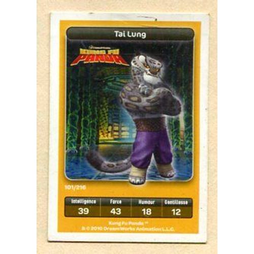 Carte Dreamworks - " Kung Fu Panda " : Tai Lung - 2010