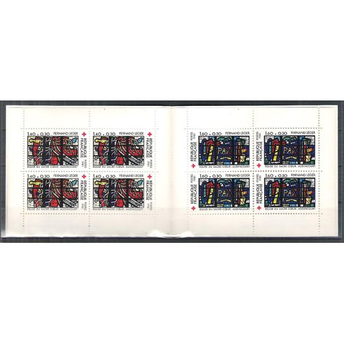 France, 1981, Carnets, Au Profit De La Croix-Rouge, Carnet N°2030, (Timbres N°2175 + 2176), Neuf. 
