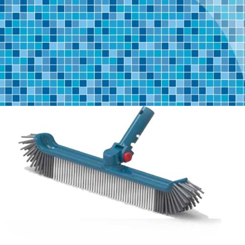 Brosse de paroi 48cm avec angle ajustable blue line