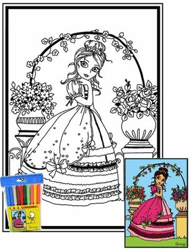 Princesse 1 2 3 Couleurs
