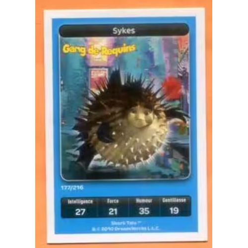 Carte Dreamworks - " Gang De Requins " : Sykes - 2010