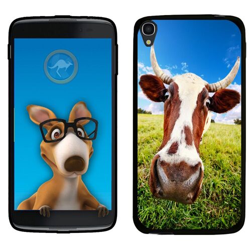 Coque Souple En Gel Pour Alcatel Idol 3 5,5 Avec Impression Motifs Vache